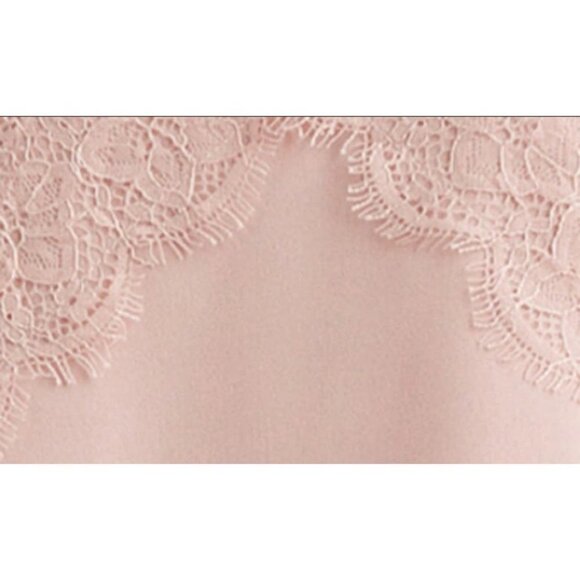 💕LUSH💕 Lace Trim V-Neck Camisole ~ Ballet Pink L NWT - Picture 4 of 9